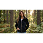 Geographical Norway TOFURE BLACK DB LADY 0124 Women's Fleece Jacket (WZ8142F/GN-BLACK)