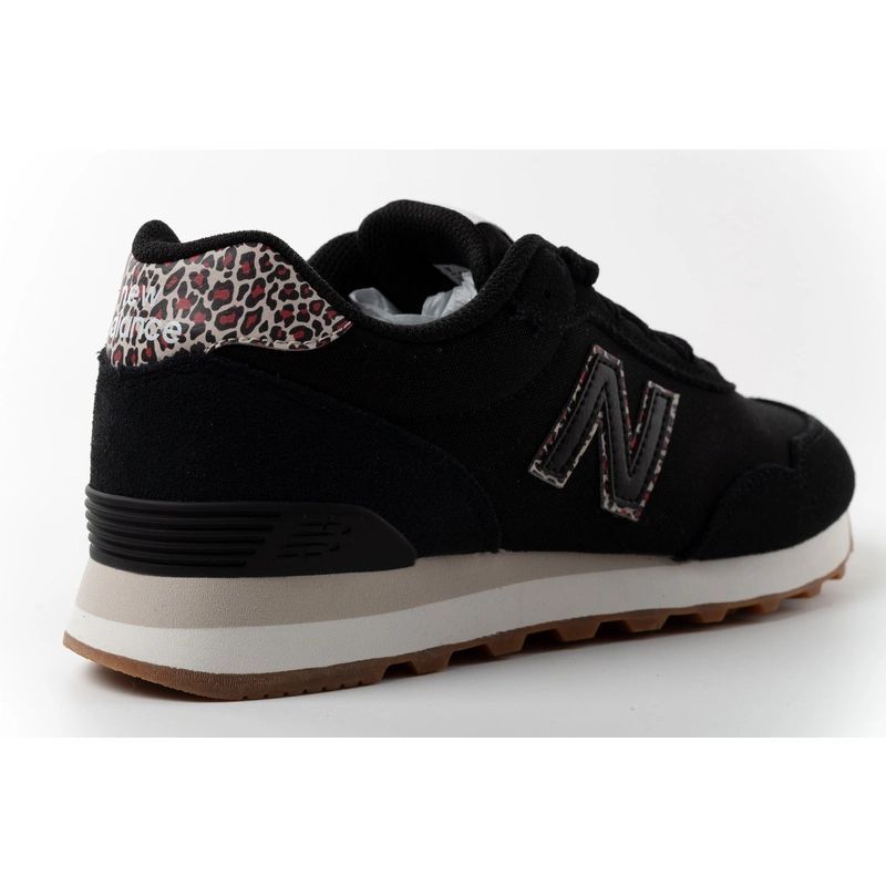New Balance women’s 515 black suede leather sneakers
