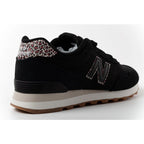 New Balance women’s 515 black suede leather sneakers