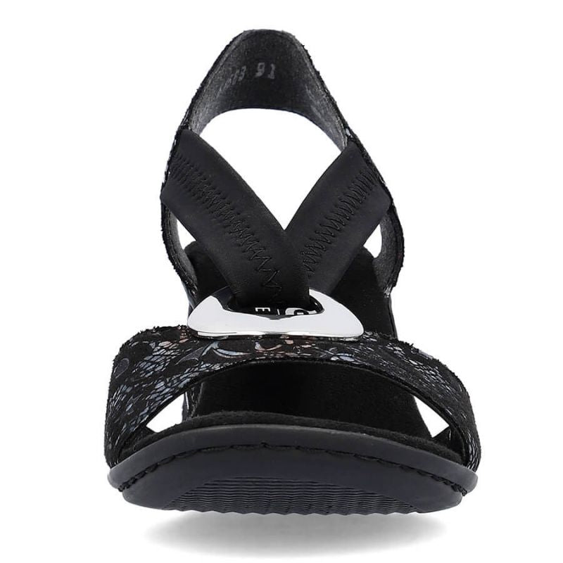 Comfortable Rieker W RKR679 black sandals Footwear/Lifestyle/Rieker Your Sports Performance
