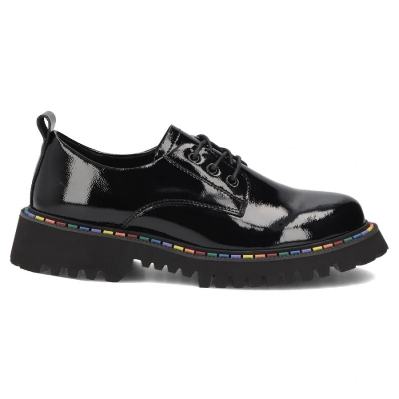 Women's patent leather shoes, black, Filippo DP8341