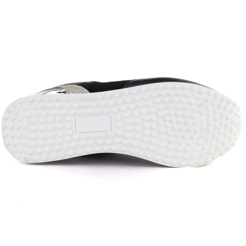 Women's leather sports shoes black Kobbo 100102 Kobbo