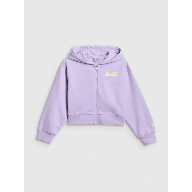 Girls' loose sweatshirt with hood 4F 4FJRSS26TSWSF2936-52S 4f