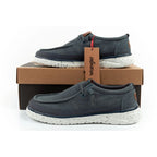 Wrangler men's shoes moccasins Makena Stone blue fashionable navy blue Wrangler