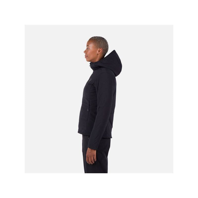 Rossignol W Opside Hoodie In Heavy Insulation Jacket Black Rossignol