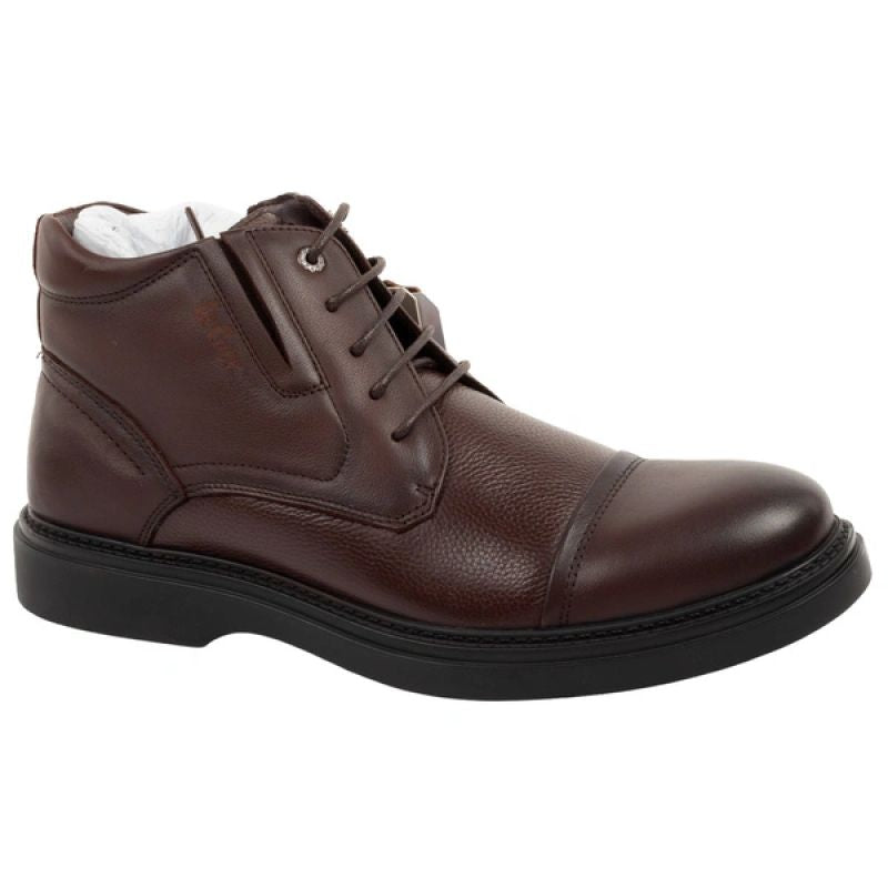 Lee Cooper men's shoes elegant brown leather insulated ankle boots