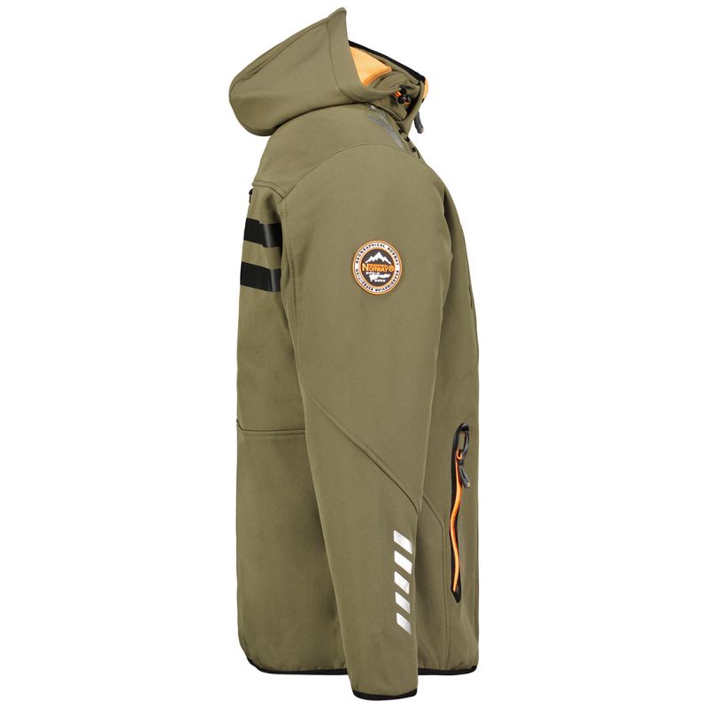 Geographical Norway Royaute DB 068 M WY1996H/GN-Kaki / Orange Softshell Jacket Clothing/Outdoor/Geographical Norway Your Sports Performance