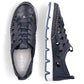 Leather openwork shoes Rieker W RKR652, navy blue