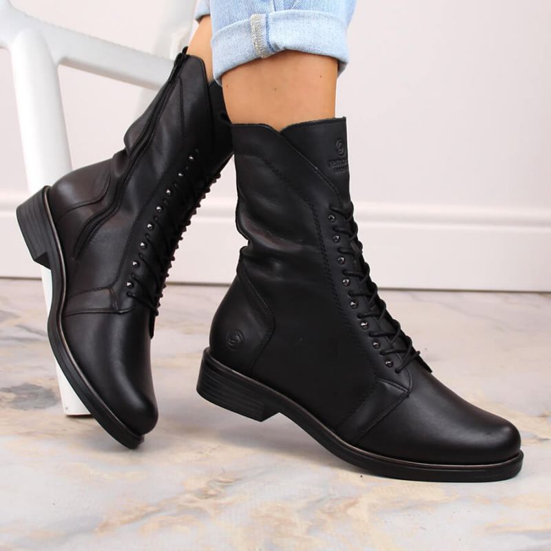 Comfortable, insulated leather boots Remonte W RKR630, black Footwear/Outdoor/Rieker Your Sports Performance