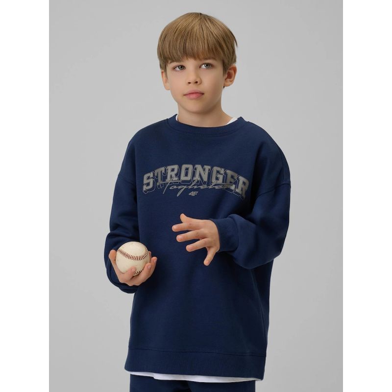 Boy's loose sweatshirt without hood 4F 4FJRSS26TSWSM2635-31S 4f