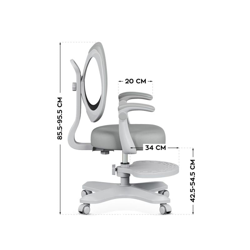 Junior 4.6 Gray Swivel Chair Fotele/Fotele biurowe Your Sports Performance