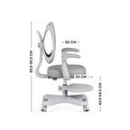 Junior 4.6 Gray Swivel Chair Fotele/Fotele biurowe Your Sports Performance