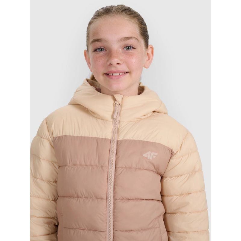 Girls' down jacket with synthetic filling 4F 4FJRAW25TDJAF0771-83S Clothing Your Sports Performance