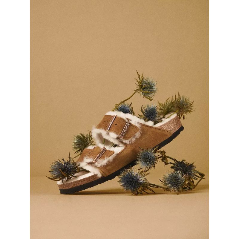 Birkenstock Arizona Shearling Mink W 1001135 flip-flops Footwear/Lifestyle/Birkenstock Birkenstock