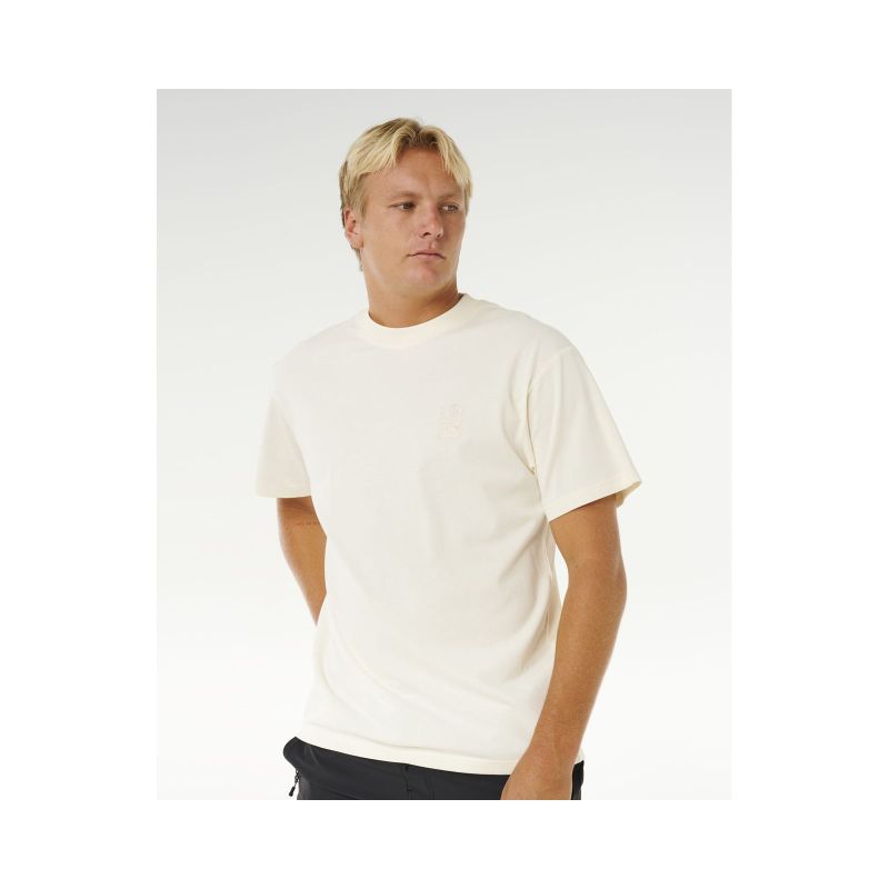 Men's RIP CURL Search Embroidery Tee White