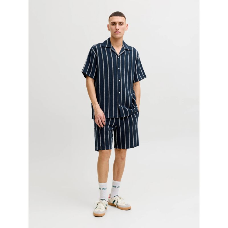 Jack&Jones men's striped shorts JPSTJAIDEN COBA STRIPE JOG SHORTS REG SN 12274413 SKY CAPTAIN/STRIPES Jack&Jones