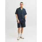 Jack&Jones men's striped shorts JPSTJAIDEN COBA STRIPE JOG SHORTS REG SN 12274413 SKY CAPTAIN/STRIPES Jack&Jones