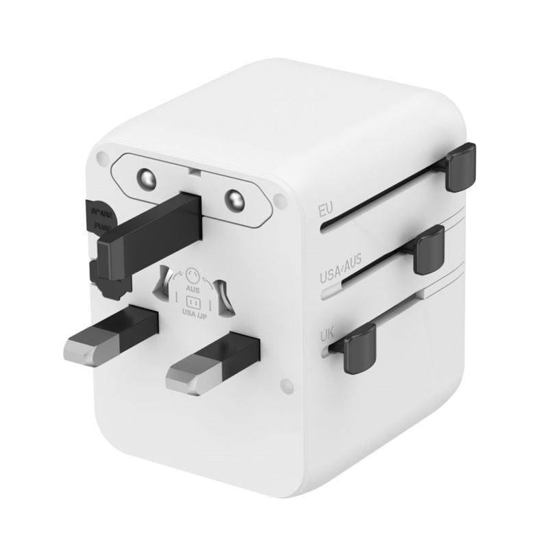 GEMBIRD UNIVERSAL TRAVEL ADAPTER 20W, WHITE Kable i adaptery/Adaptery, przejściówki Your Sports Performance