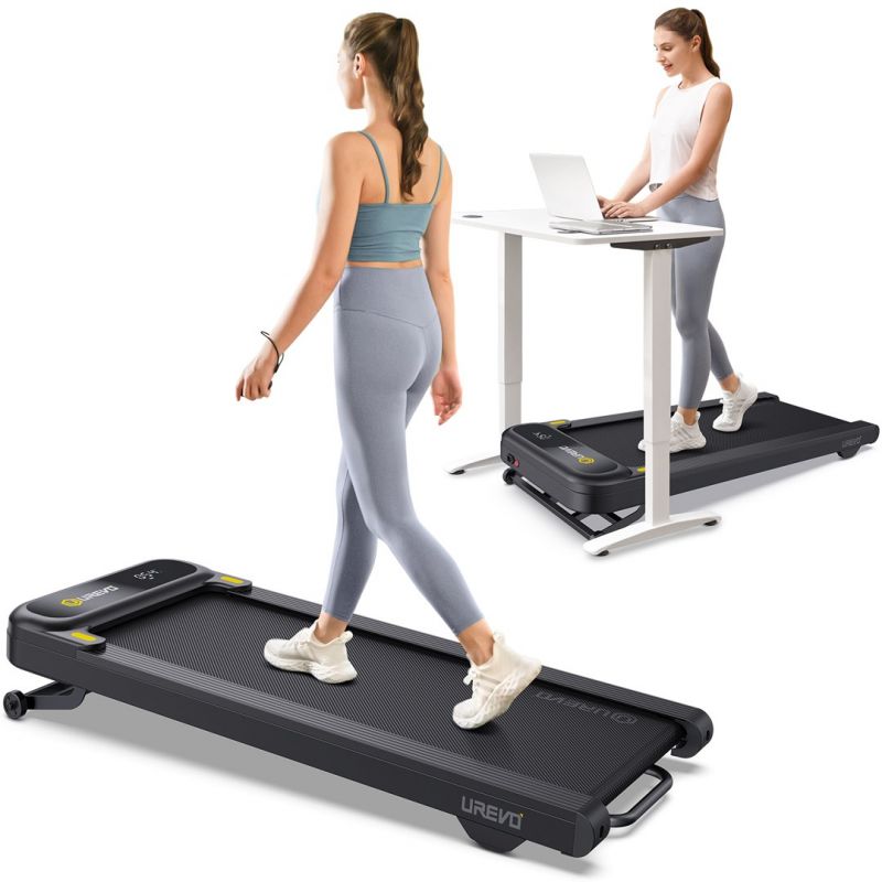 Urevo Spacewalk 3S treadmill + TUCKANO electrically adjustable desk, black