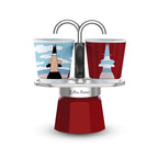 Bialetti Mini Express Magritte coffee machine set + 2 espresso cups AGD - Produkty/Zaparzacze i kawiarki Your Sports Performance