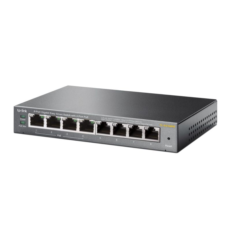 Switch TP-LINK TL-SG108PE (8x 10/100/1000Mbps) Komunikacja i łączność/Switch-e Your Sports Performance
