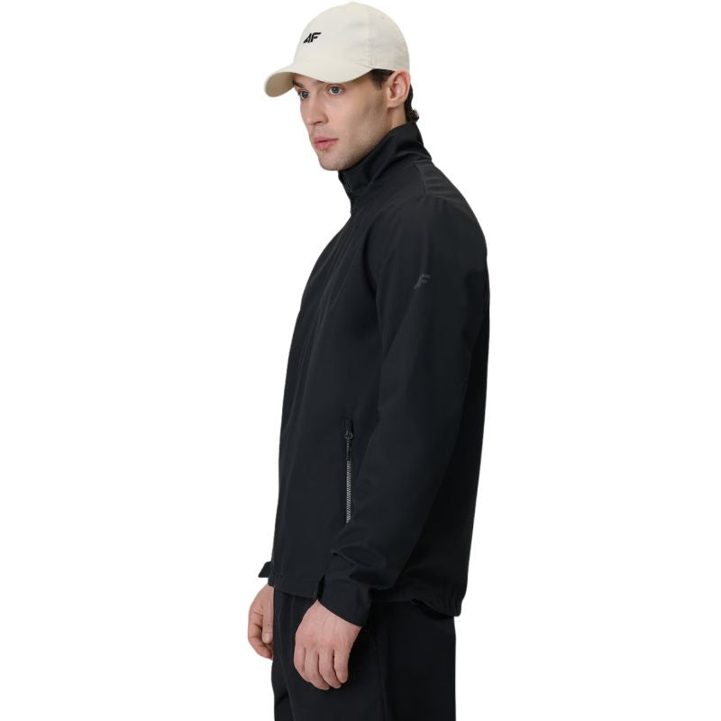Men's softshell jacket 4F M548 deep black 4FWSS26TSOFM548 20S
