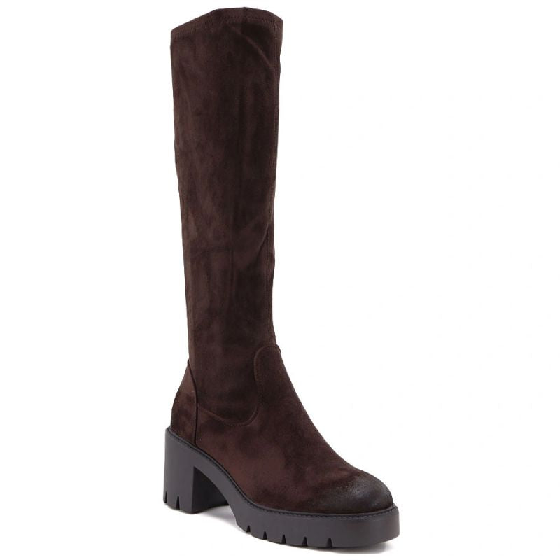 Women’s chocolate-brown suede insulated boots Vinceza 58332