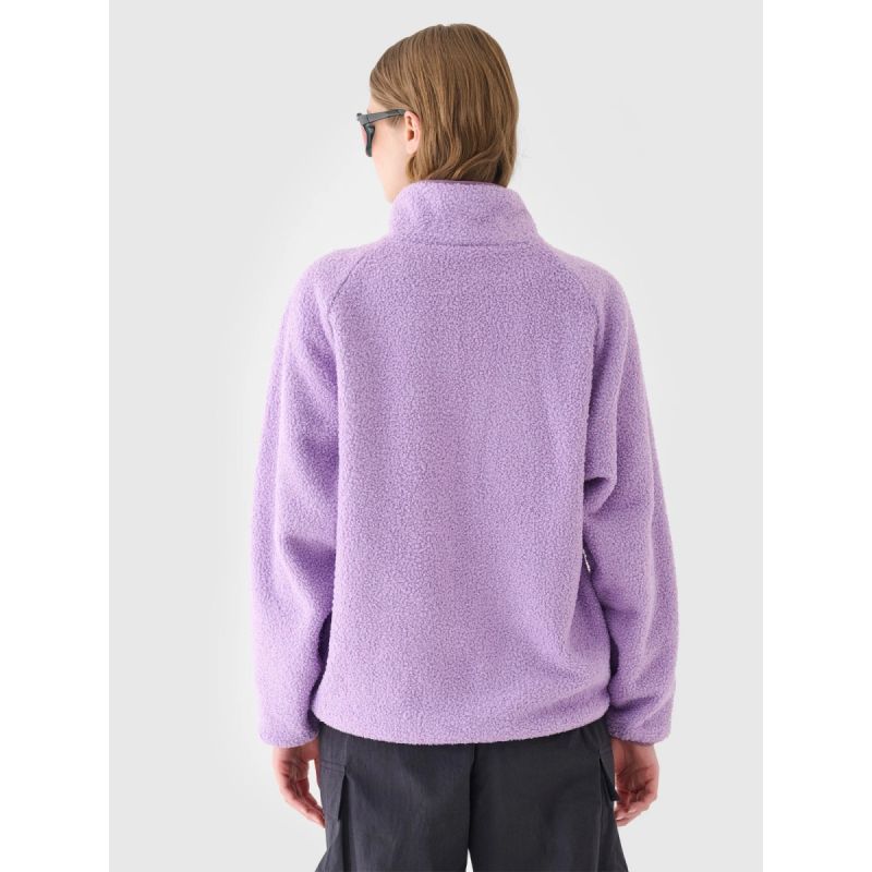 Women's sherpa fleece with stand-up collar 4F 4FRAW24TFLEF326-51S *Kategoria tymczasowa Your Sports Performance