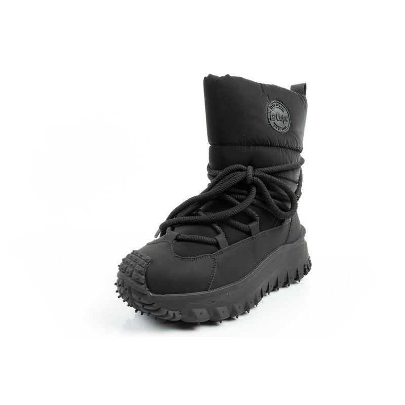 Lee Cooper women's winter hiking sports shoes, insulated, black, natural leather Lee Cooper