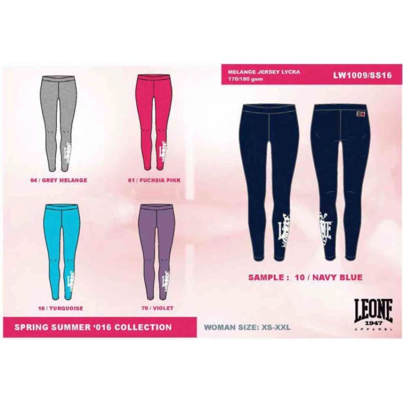 LEONE LW1009/S16 long leggings navy blue "S" In preparation Your Sports Performance