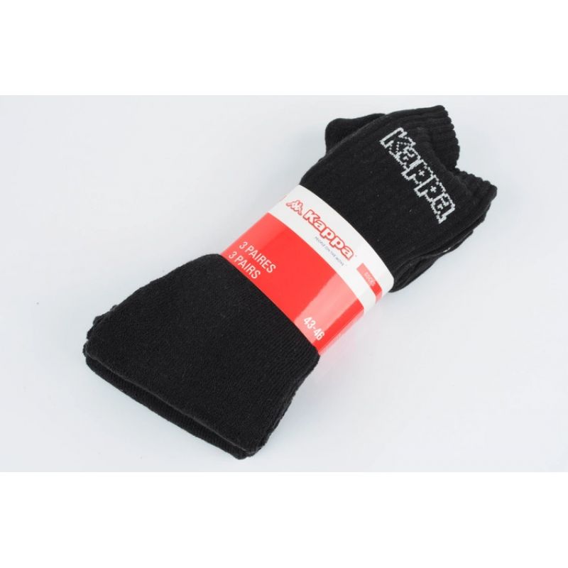Black Kappa long socks 34113IW 901 Clothing/Lifestyle/Socks Kappa