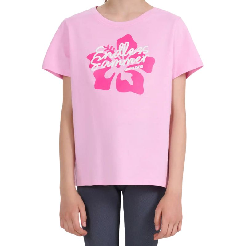 T-shirt for girls 4F F2938 light pink 4FJWSS26TTSHF2938 56S