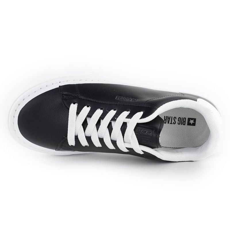 Black eco-leather low-top sneakers on the platform Big Star TT274927 To be categorized Your Sports Performance