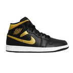 Air Jordan 1 Mid (GS) Basketball Shoe Black/Metallic Gold - DQ8426-071 Obuwie/Buty na co dzień Your Sports Performance