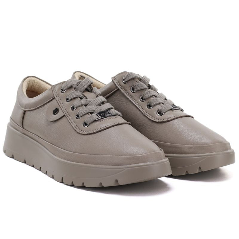 Comfortable beige women's leather shoes Vinceza 79367