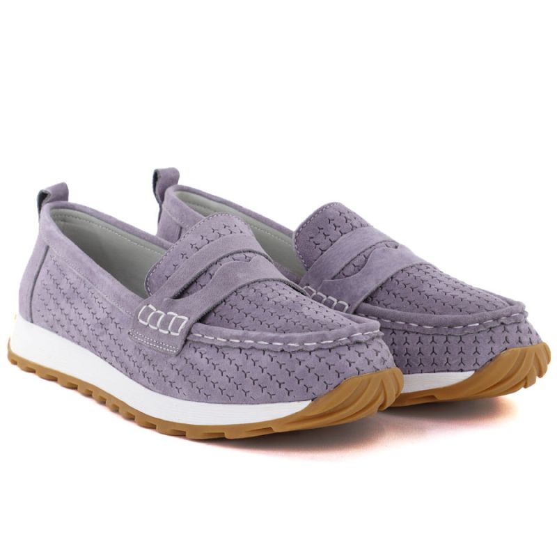 Sergio Leone SP009 Purple Suede Leather Moccasins To be categorized Your Sports Performance
