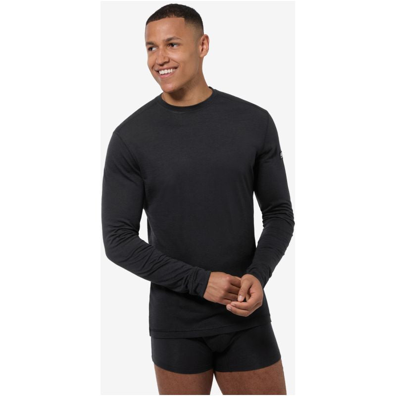 Men's Long-Sleeve Shirt SUPER.NATURAL M SIERRA140 LS black
