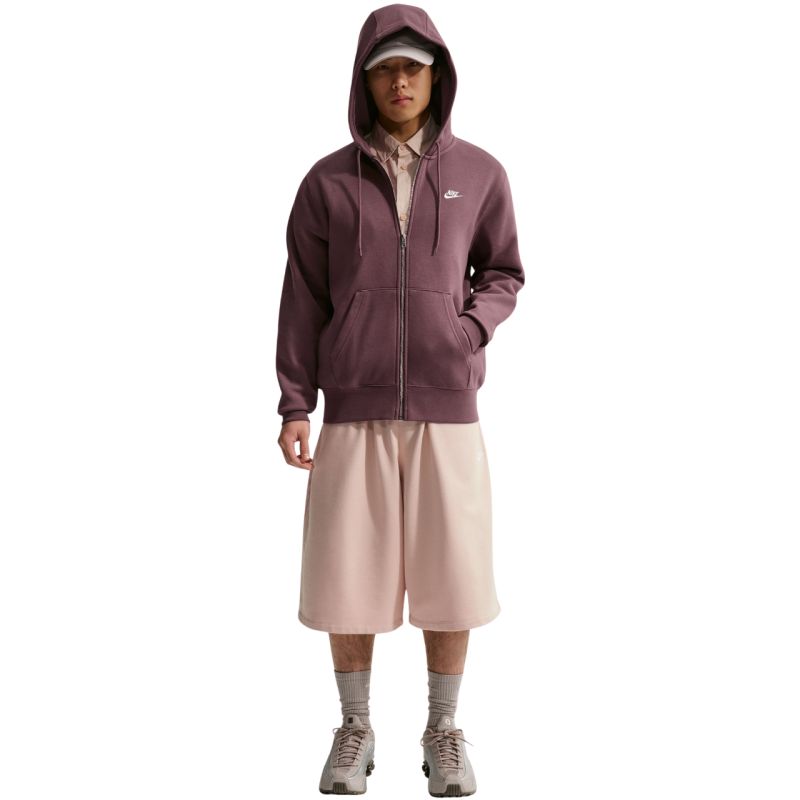 Men's Nike Club BB FZ Hoodie Brown FN3861 502