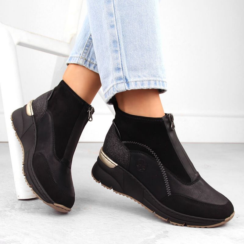 Rieker W N6361-00 RKR704 wedge ankle boots Footwear/Lifestyle/Rieker Your Sports Performance