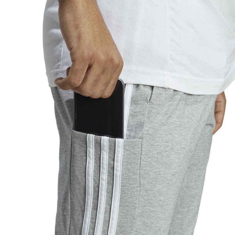 adidas Essentials Single Jersey Tapered Open Hem 3-Stripes M IC0046 pants Clothing/Training Adidas