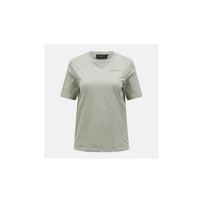 Peak Performance W Original Small Logo Tee Green Peak Performance