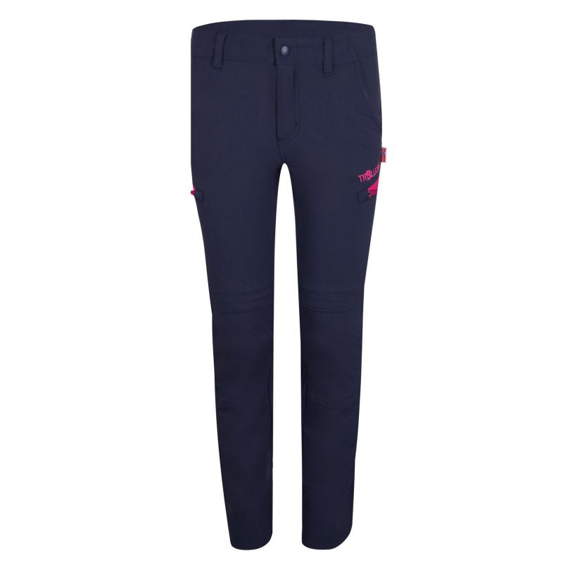Trollkids Kids Kjerag Zip-Off Pants navy/magenta (177-114) In preparation Your Sports Performance