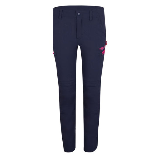 Trollkids Kids Kjerag Zip-Off Pants navy/magenta (177-114) In preparation Your Sports Performance