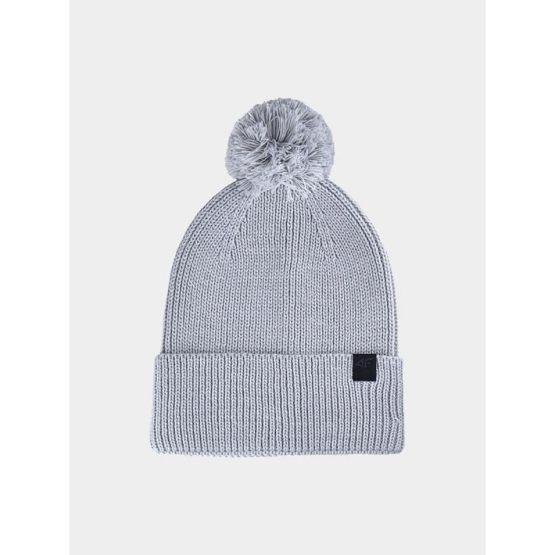 Unisex winter hat with pompom 4F 4FWAW24ACAPU472-27S