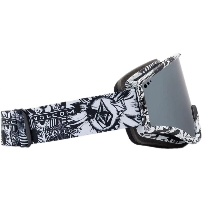 Volcom YAE OP ART/SILVER CHROME UV protection snowboard goggles women/men gray (VG0722318) Accessories/Skiing/Gogle/Volcom Your Sports Performance
