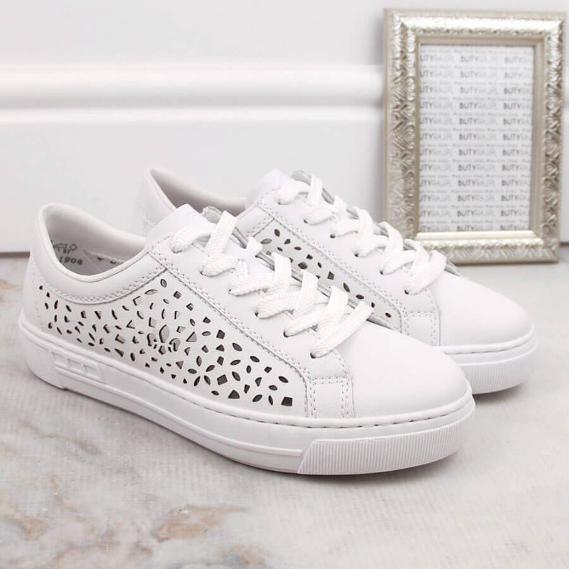 Rieker W RKR641 leather comfort shoes white Footwear/Lifestyle/Rieker Your Sports Performance