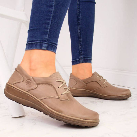 Helios W 715 comfortable leather shoes, beige Footwear/Lifestyle Your Sports Performance