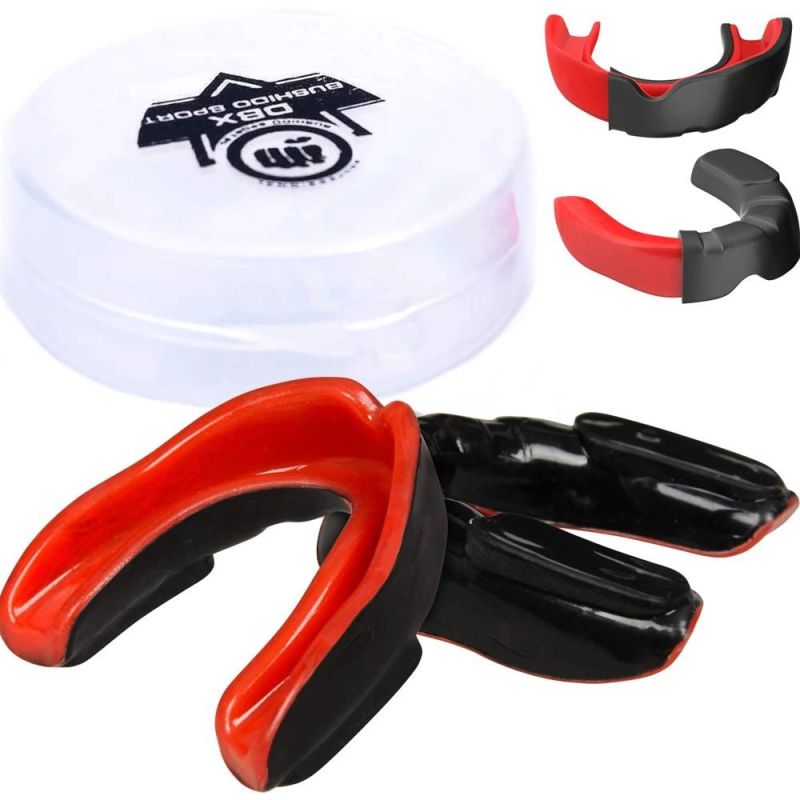 Gel Mouthguard + Box - Black and Red | GelTech ochraniacze zębów Your Sports Performance