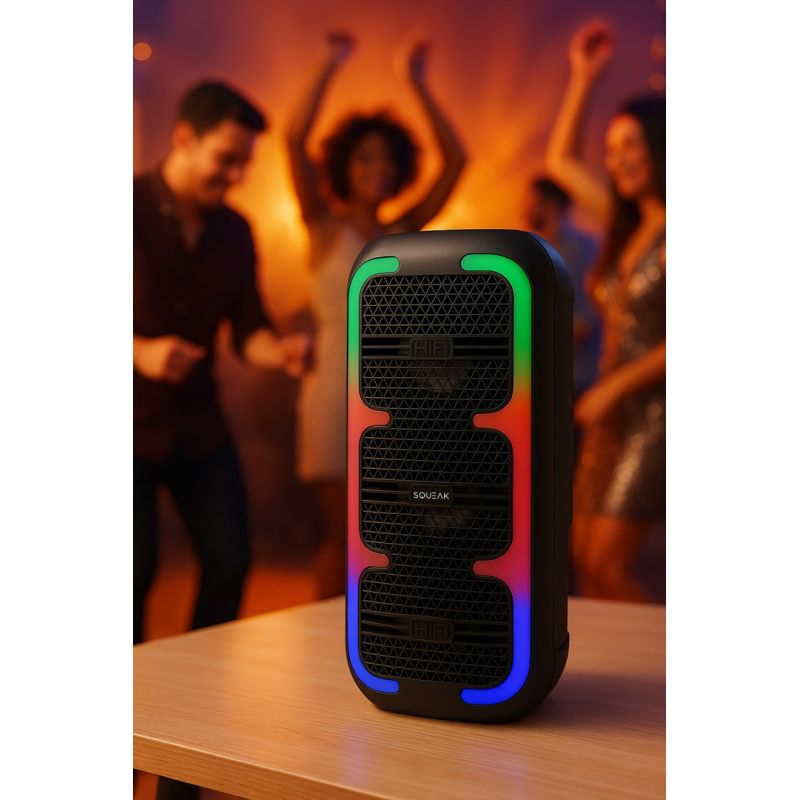 SQUEAK KARAOKE SPEAKER BEATONE BLUETOOTH 5.3, 45W FM RADIO, MICROSD, AUX, USB, USB-C SQ1009 In preparation Your Sports Performance