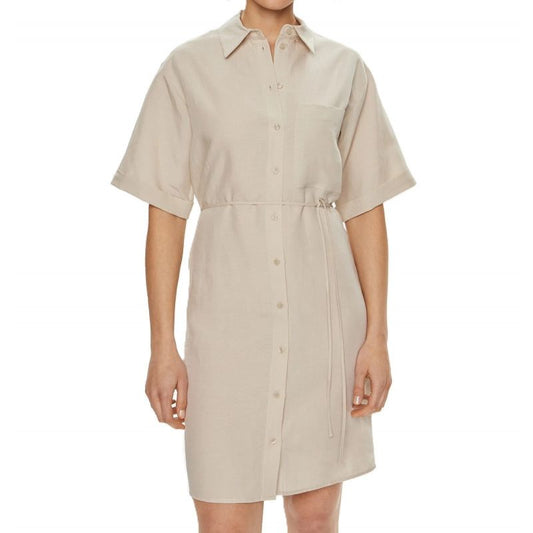 CALVIN KLEIN LINEN BLEND SHIRT DRESS In preparation Your Sports Performance